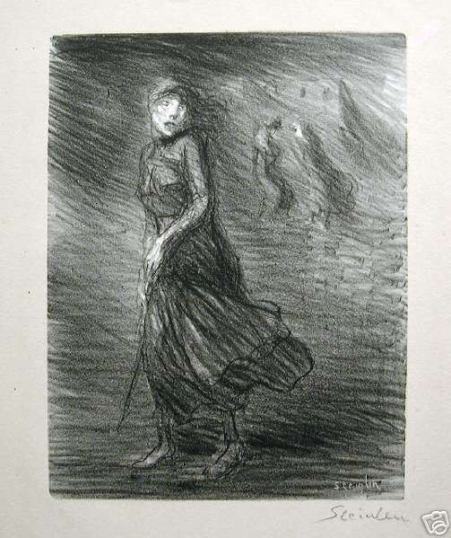 Copy of steinlen dans la rue – Théophile Steinlen Tablo