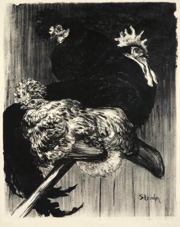 Coq et Poules (1896) – Théophile Steinlen Tablo
