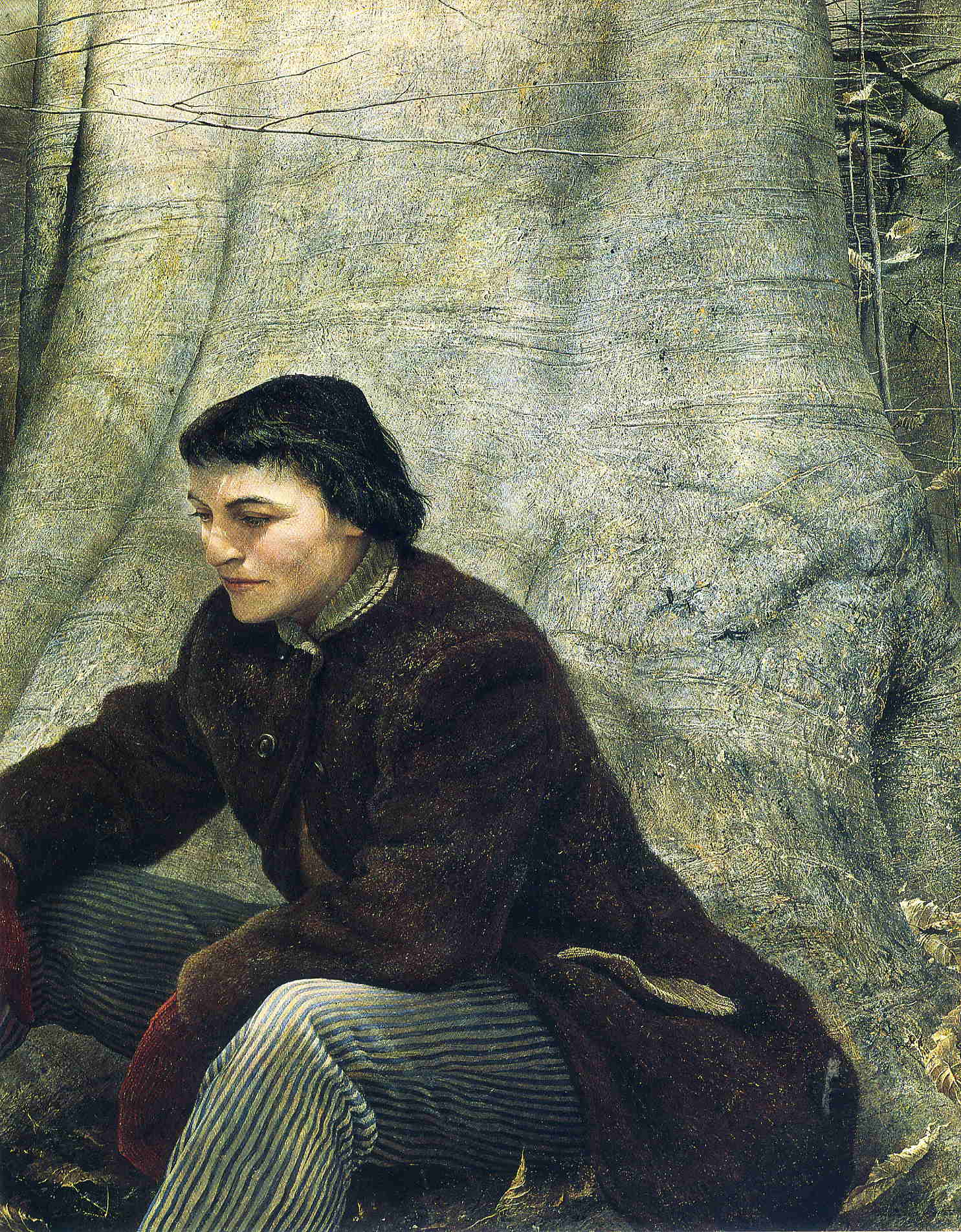 Corner of the Woods - Andrew Wyeth Tablo