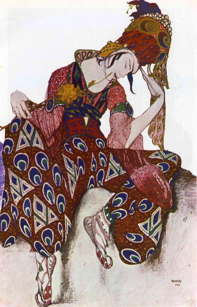 Costume Design for Nijinsky - Léon Bakst Tablo