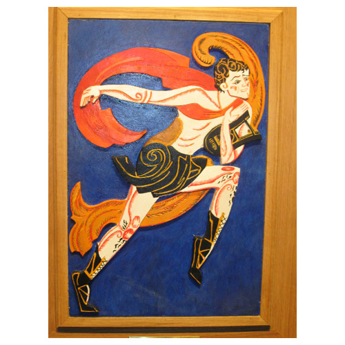 Costume Design for The Bacchae from drame Famira Kifared - Aleksandra Ekster Tablo