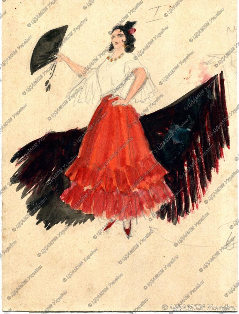 Costume Design. Carmen (1948) - Alexander Khvostenko-Khvostov Tablo