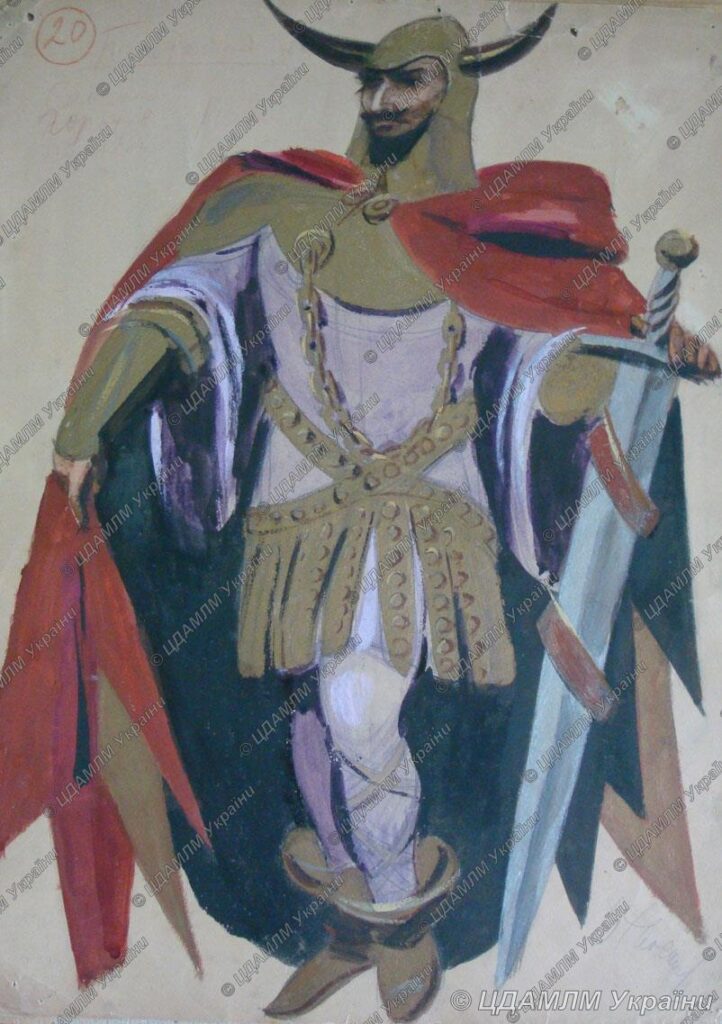 Costume Design. Fridrich Telramund (1933) - Alexander Khvostenko-Khvostov Tablo