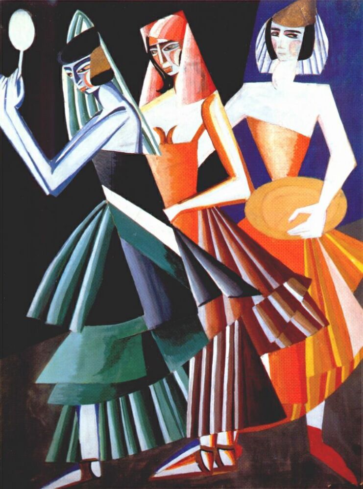 Costume design for Dance of the Seven Veils (1917) - Aleksandra Ekster Tablo