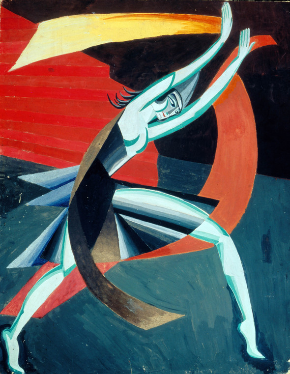 Costume design for Salome (1917) - Aleksandra Ekster Tablo