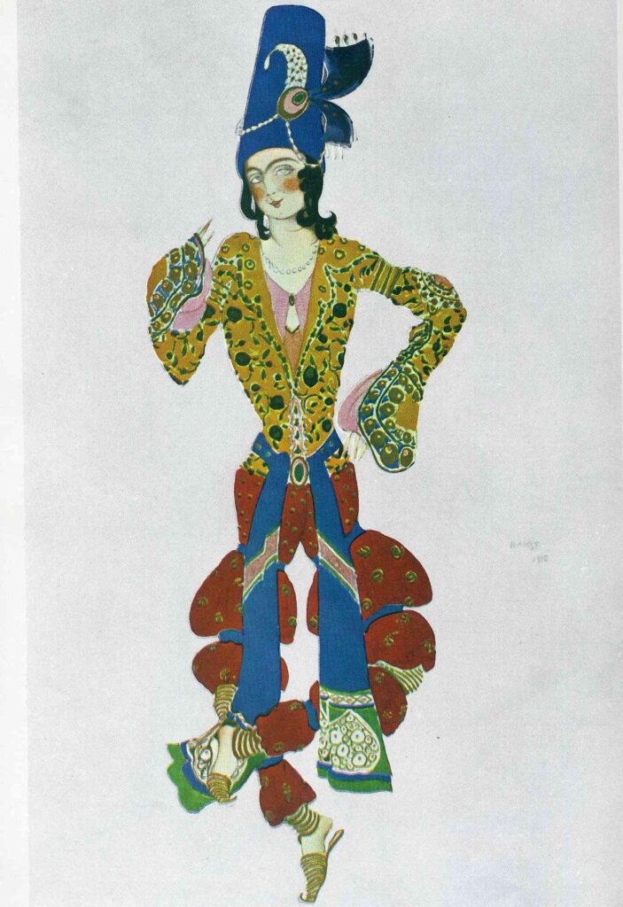Costume for Nijinsky (1910) - Léon Bakst Tablo