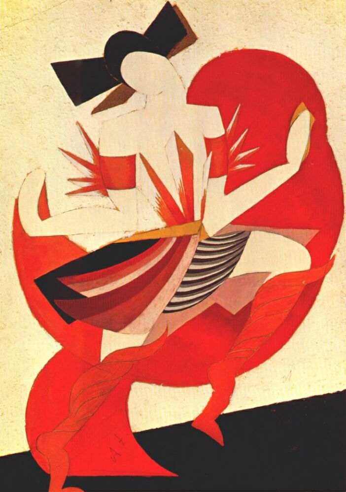 Costume for Romeo and Juliet (1920) - Aleksandra Ekster Tablo