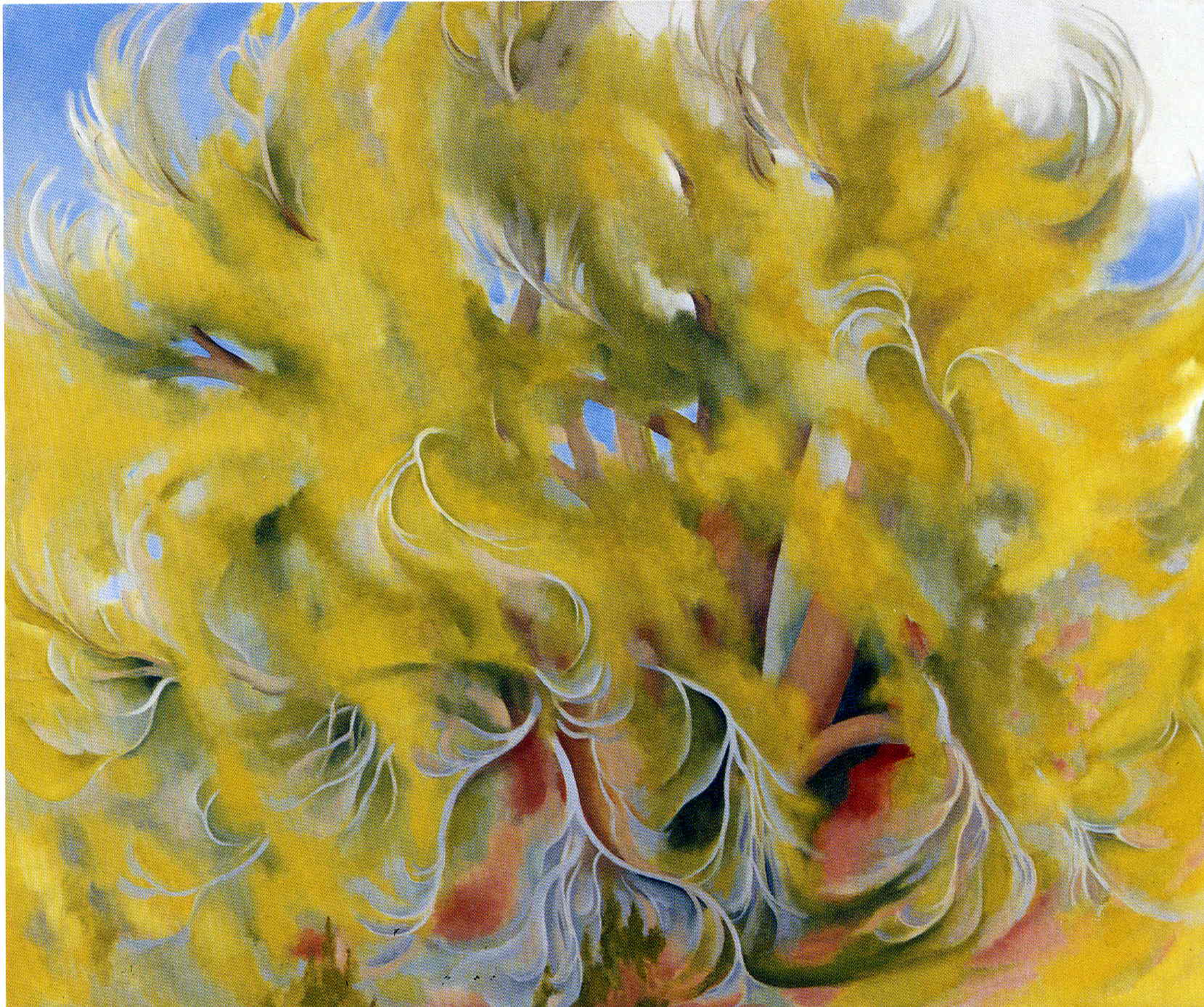 Cottonwood Tree in Spring (1943) - Georgia O'Keeffe Tablo