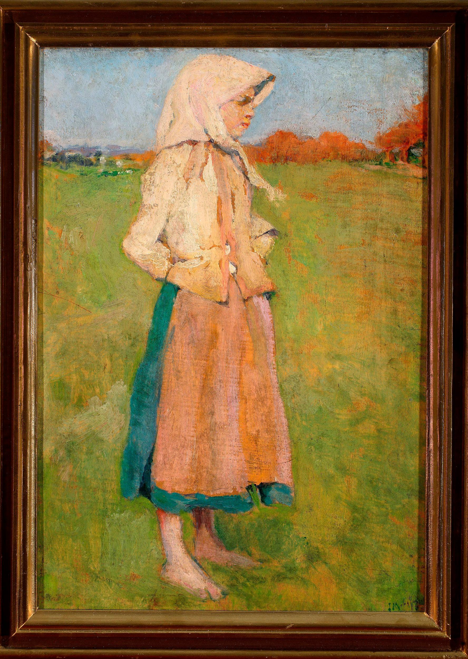 Country Girl (1894) - Józef Mehoffer Tablo