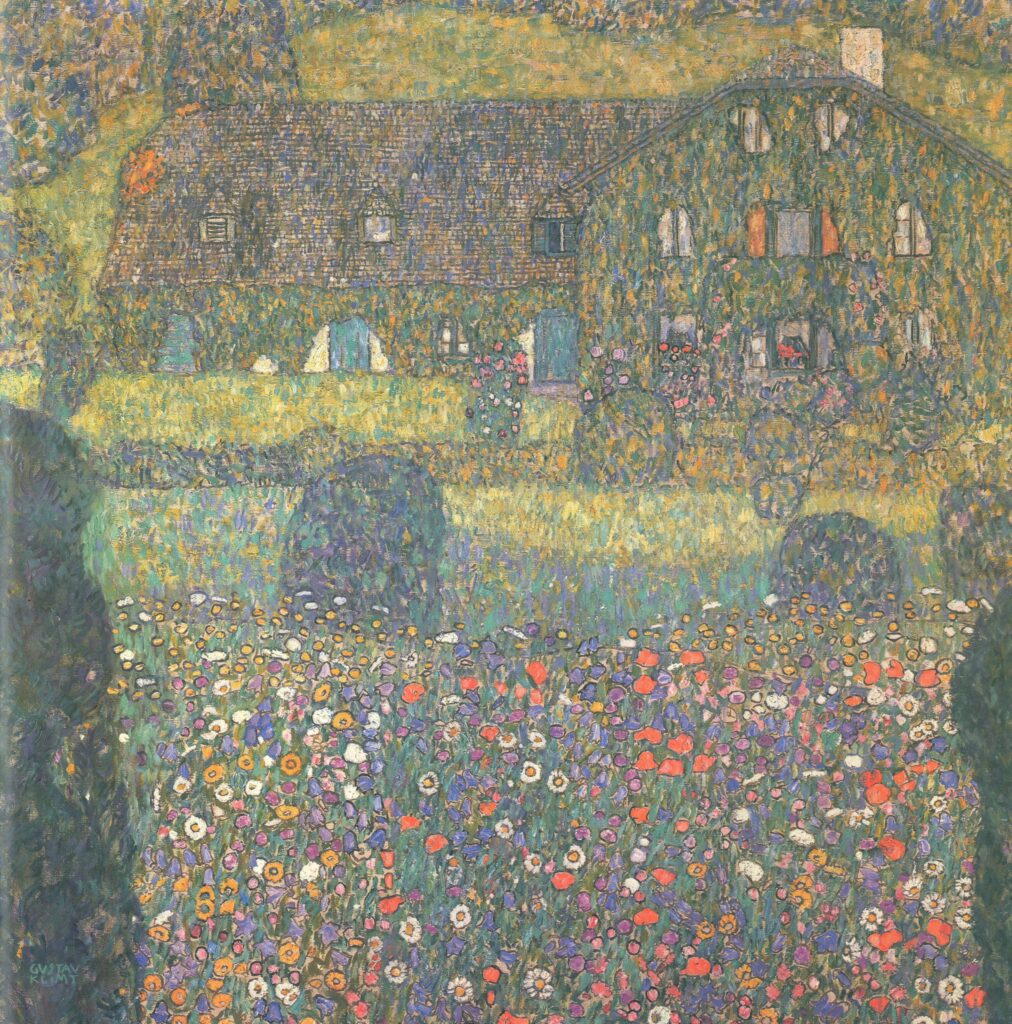 Country House by the Attersee (1914) - Gustav Klimt Tablo