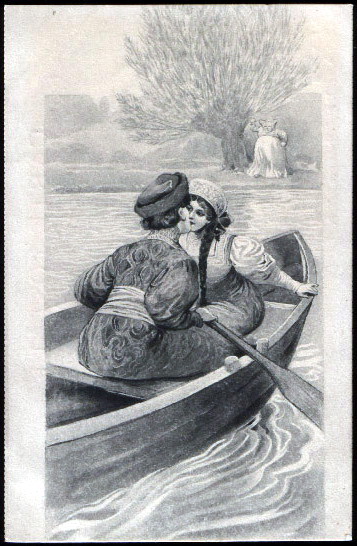 Couple in the boat – Sergey Solomko Tablo