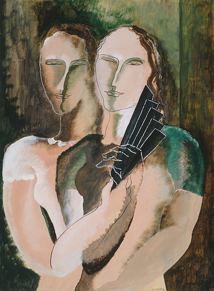 Couple to the range (1928) - Ossip Zadkine Tablo