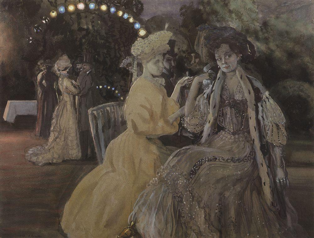 Courtesans (1903) – Konstantin Somov Tablo