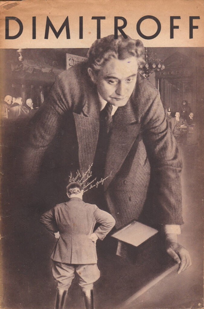 Cover for Dimitroff Pamphlet (Dimitroff Contra Göring) (1934) – John Heartfield Tablo