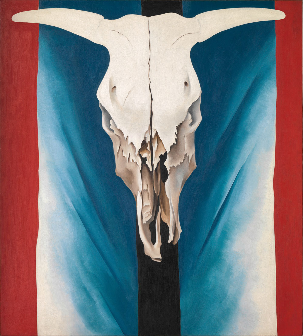 Cow's Skull Red, White, and Blue (1931) - Georgia O'Keeffe Tablo