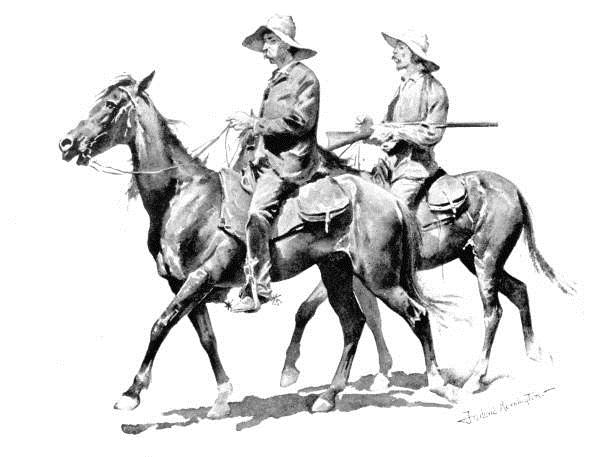 Cracker Cowboys of Florida (1895) - Frederic Remington Tablo