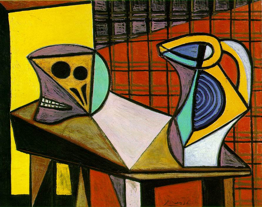 Crane and pitcher (1945) - Pablo Picasso Tablo