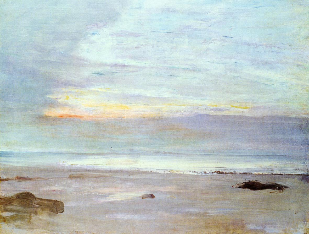 Crepuscule in Opal Trouville (1865) - James McNeill Whistler Tablo