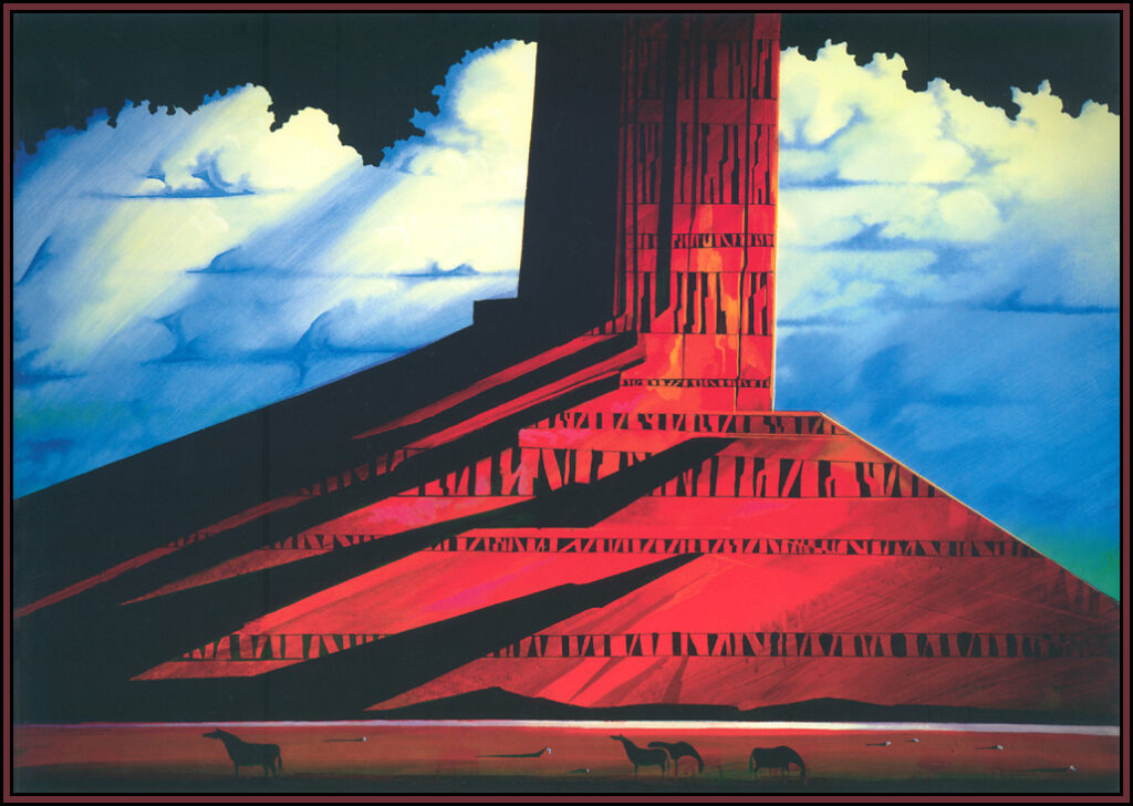 Crimson Sunset - Eyvind Earle Tablo