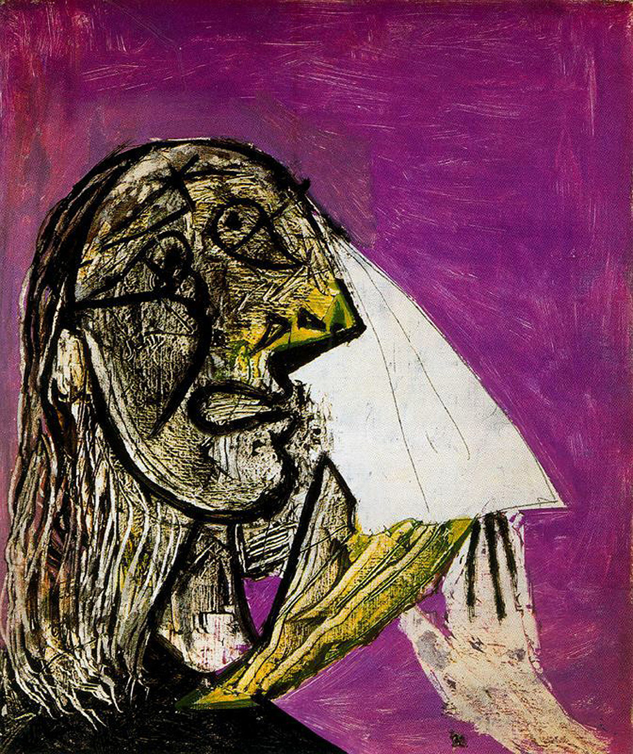 Crying woman (1937) - Pablo Picasso Tablo