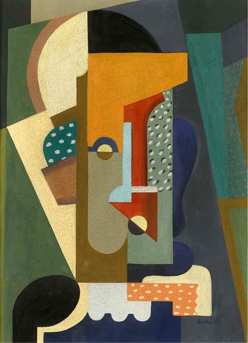 Cubist Composition (1913) - Auguste Herbin Tablo