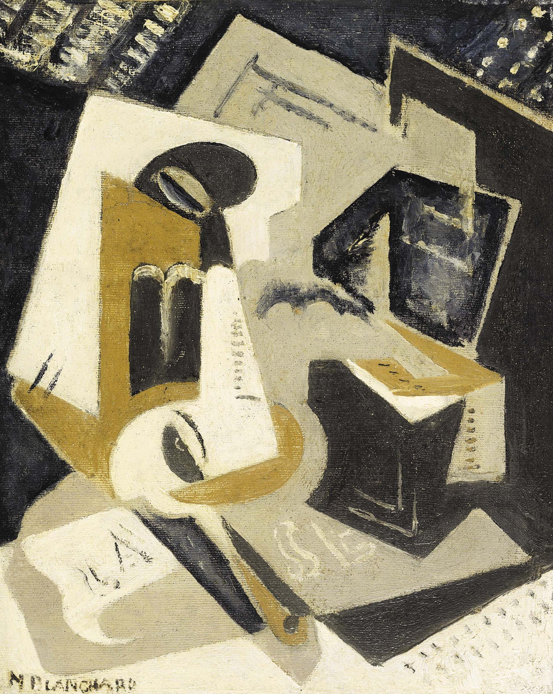 Cubist Composition (1918) - María Blanchard Tablo