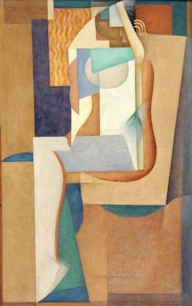 Cubist Composition. Sitting Woman (1924) - Vytautas Kairiūkštis Tablo