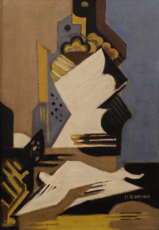 Cubist CompositionStill Life (1917) - María Blanchard Tablo