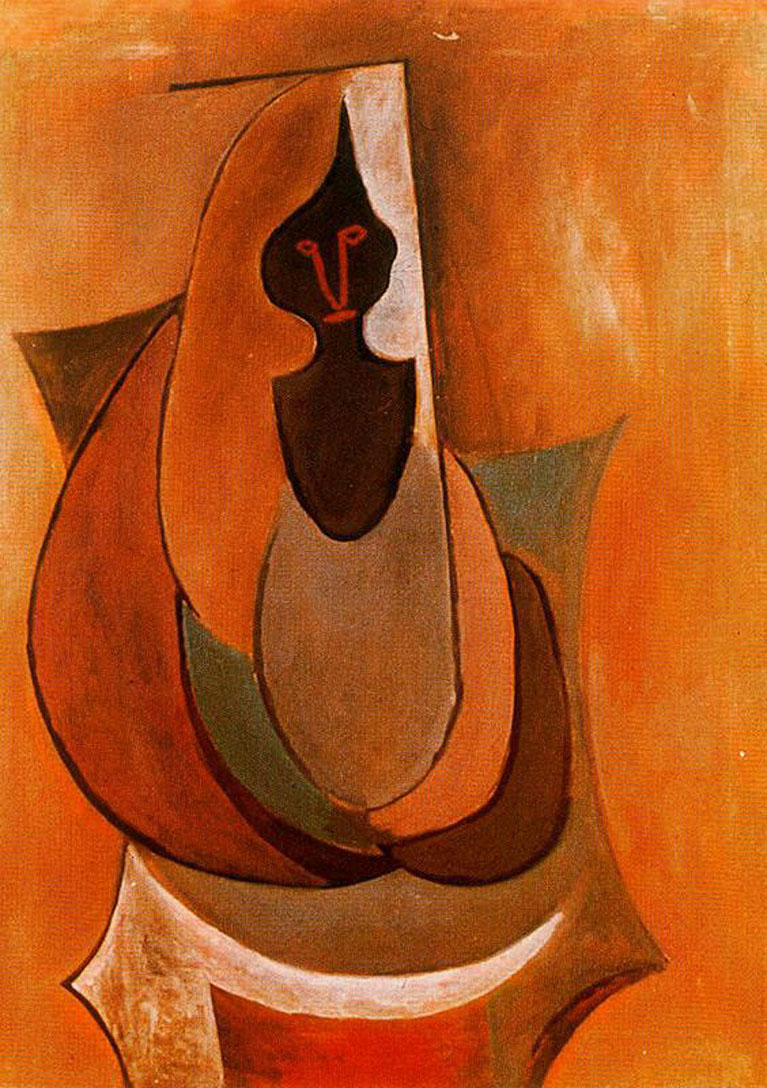 Cubist Person (1917) - Pablo Picasso Tablo