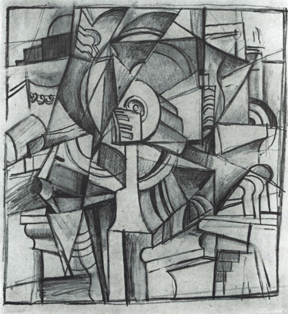 Cubo Futurist Composition (1912) - Kazimir Malevich Tablo