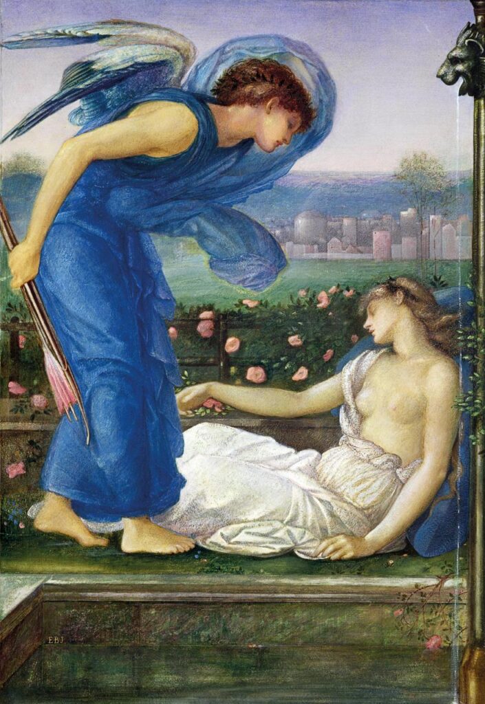Cupid and Psyche (1870) – Edward Burne-Jones Tablo