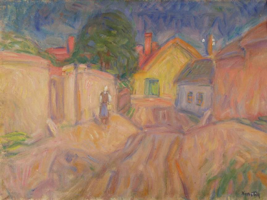 Curved Street at Szentendre (1940) - Kmetty János Tablo