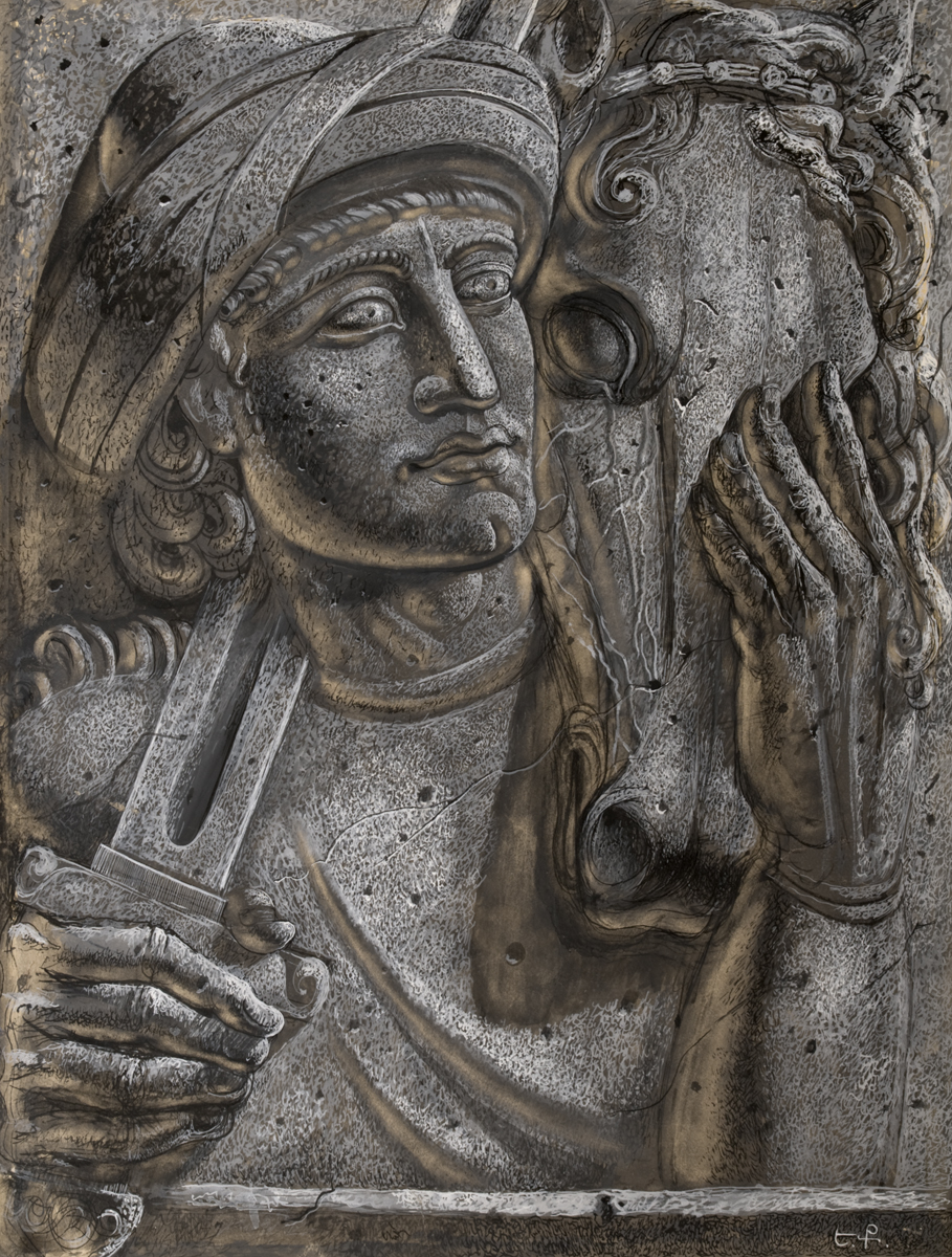 DAVID WITH KURKIK JALALI (1939) - Yervand Kochar Tablo