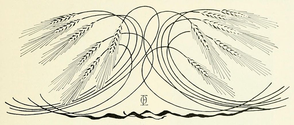 Décoration, épis de blé – Otto Eckmann Tablo