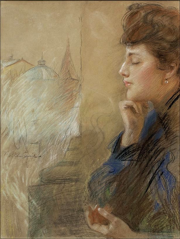 Dama W Oknie – Teodor Axentowicz Tablo