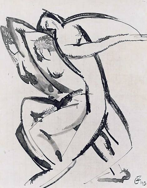 Dance (1915) - Ossip Zadkine Tablo