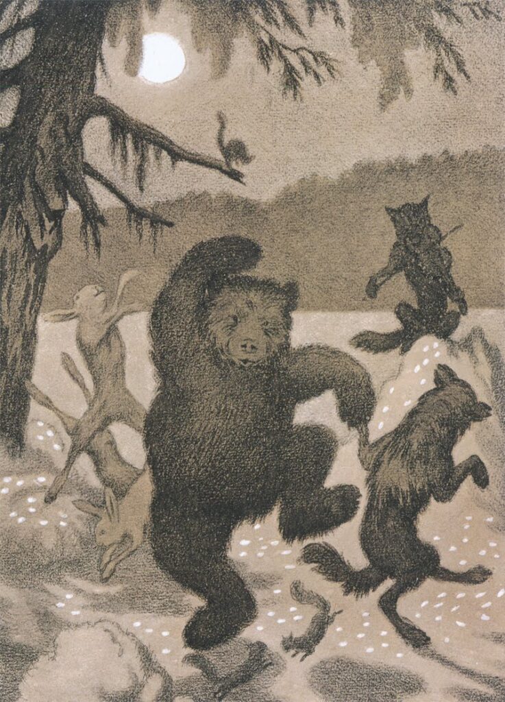 Dance in the moonbeam Dans i maanglans (1901) - Theodor Severin Kittelsen Tablo