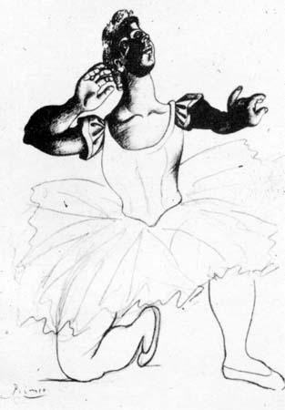 Dancer (1919) - Pablo Picasso Tablo