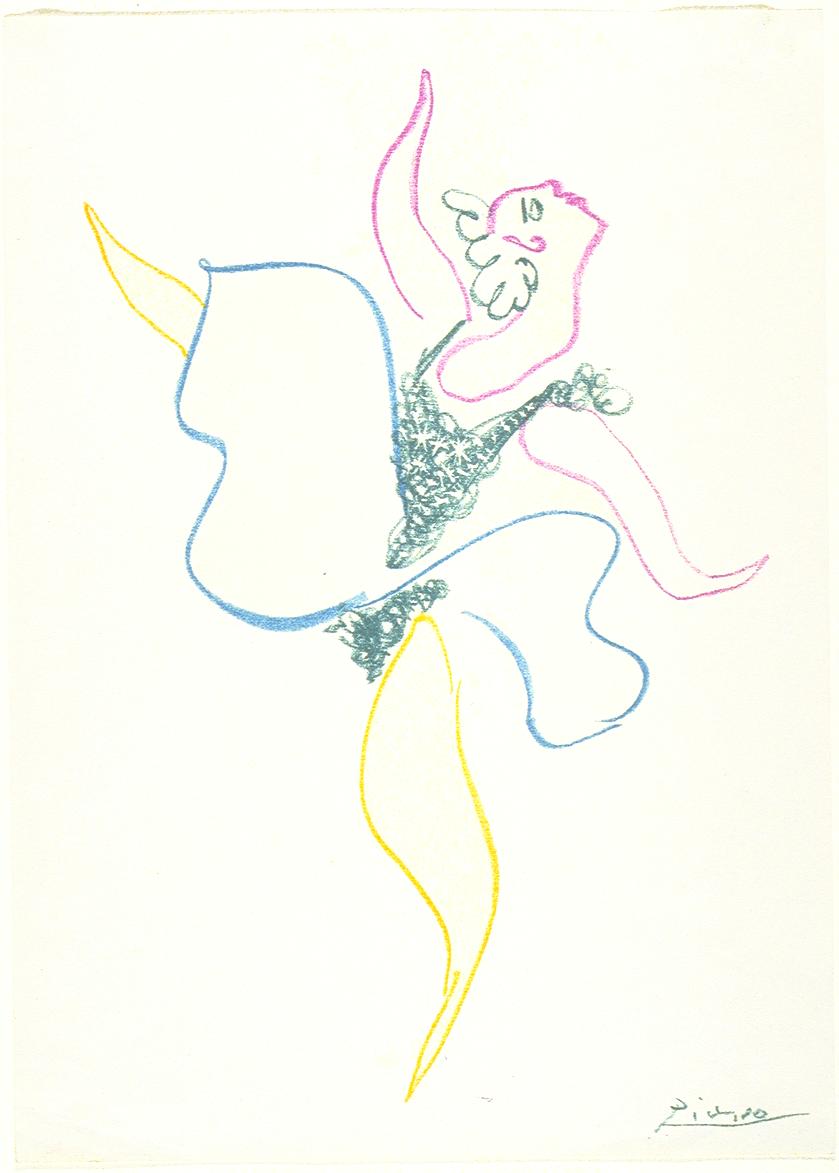 Dancer (1954) - Pablo Picasso Tablo