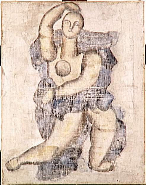 Dancer in blue veil - Fernand Léger Tablo