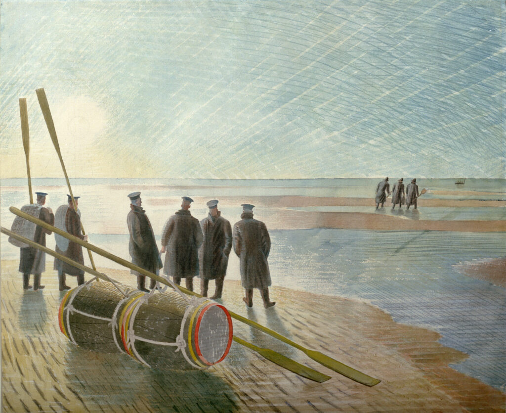 Dangerous work at low tide (1940) - Eric Ravilious Tablo