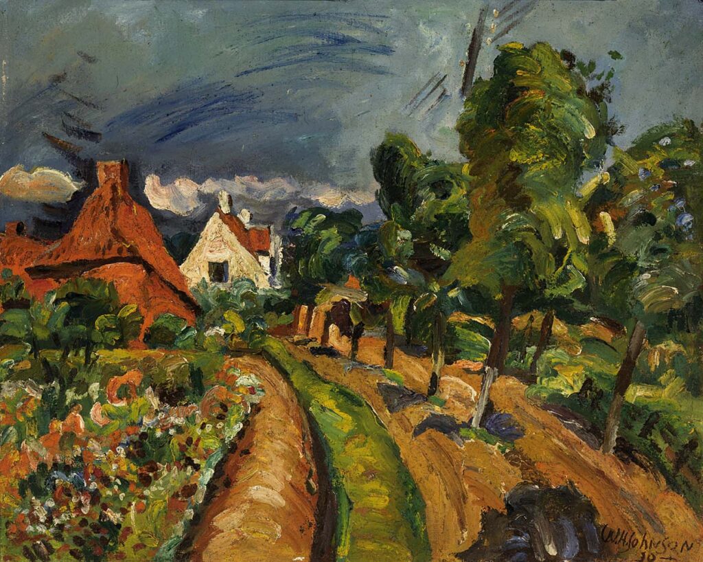 Danish Roadside (1930) - William H. Johnson Tablo