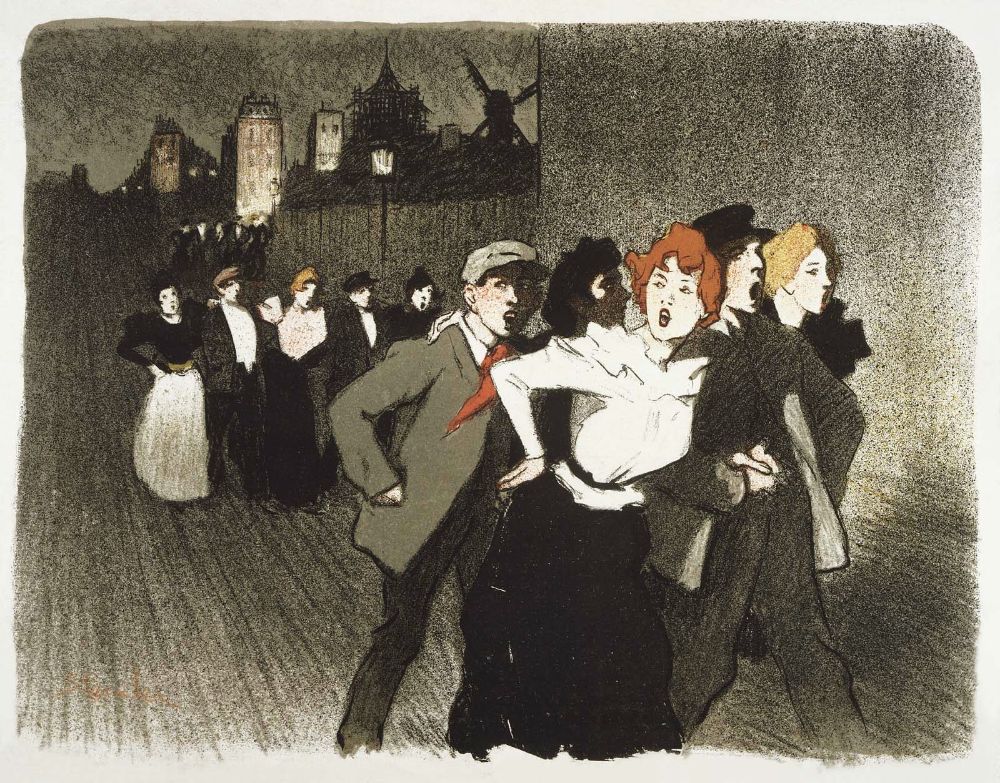 Dans La Rue (1895) – Théophile Steinlen Tablo