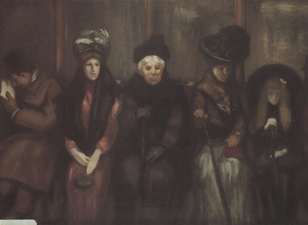 Dans Le Tramway (1890) - Théophile Steinlen Tablo