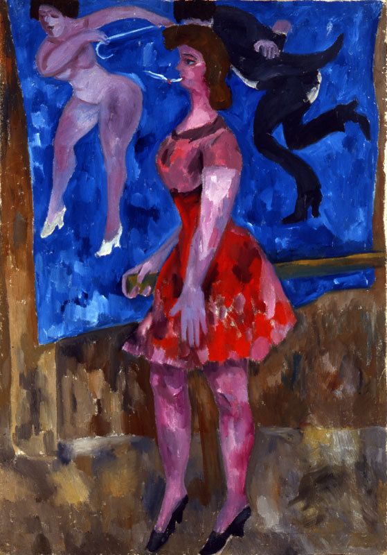 Danseuses Du Cirque - Mikhail Larionov Tablo