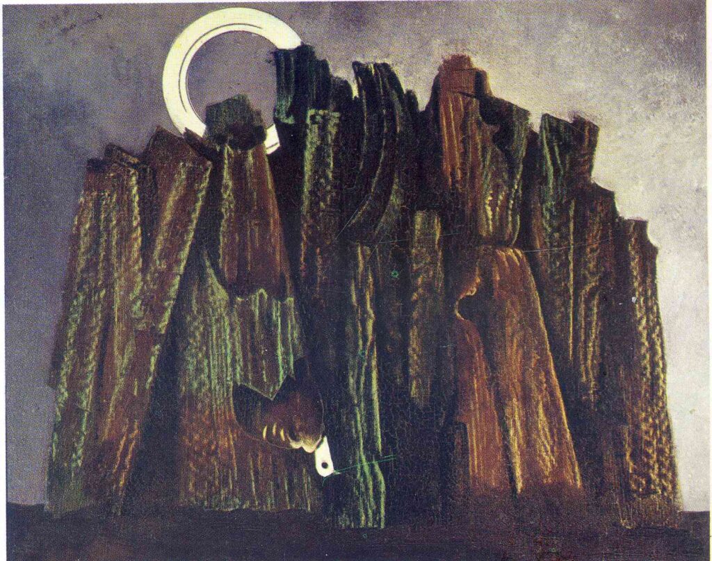 Dark forest and bird - Max Ernst Tablo