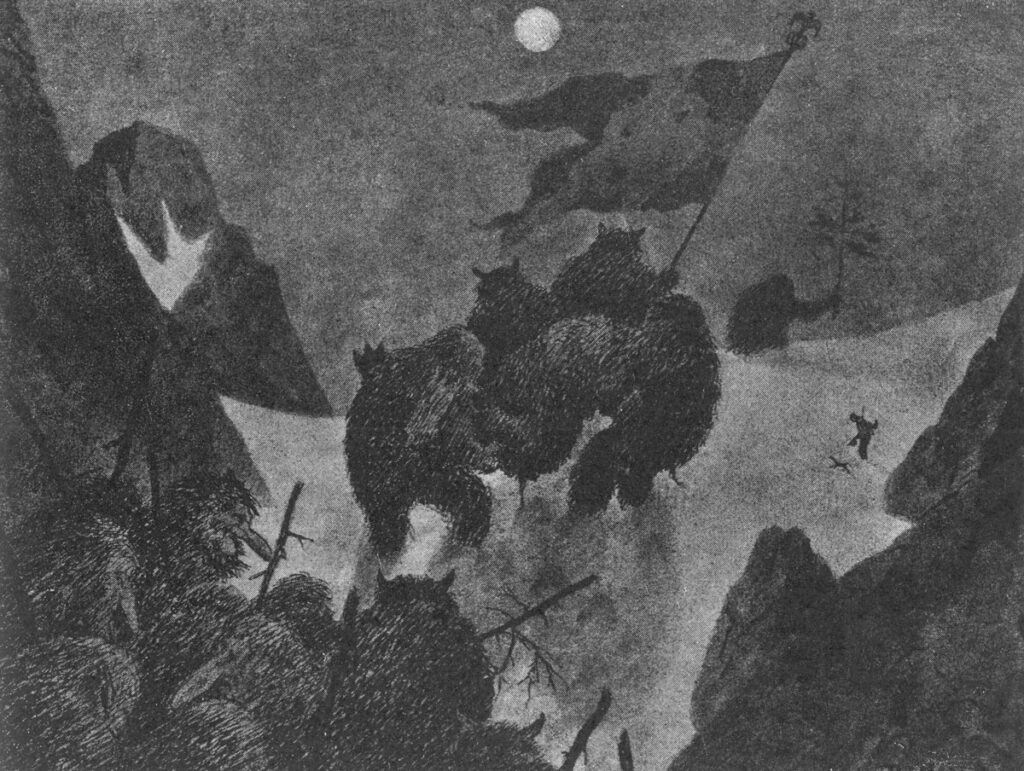 De Hadde I Nattens Stillhet Lurt Ham Vekk - Theodor Severin Kittelsen Tablo