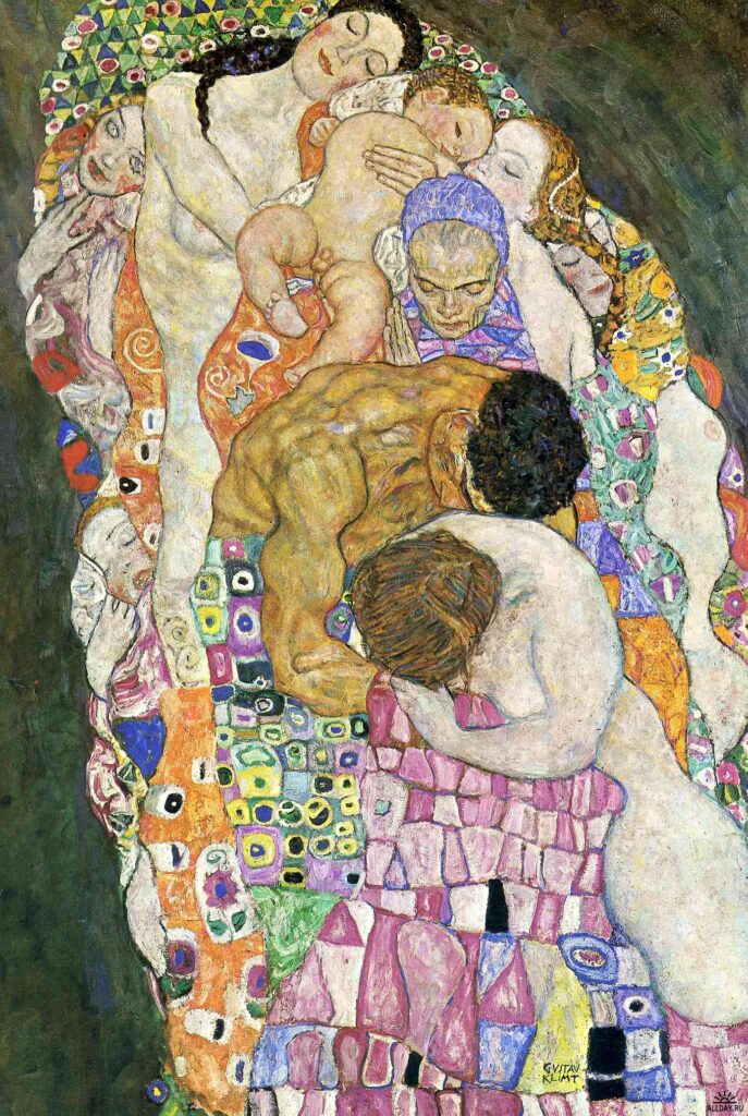 Death and Life (1908) - Gustav Klimt Tablo