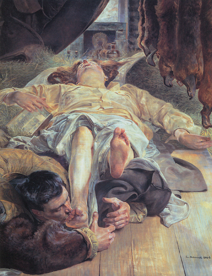 Death of Ellenai - Jacek Malczewski Tablo
