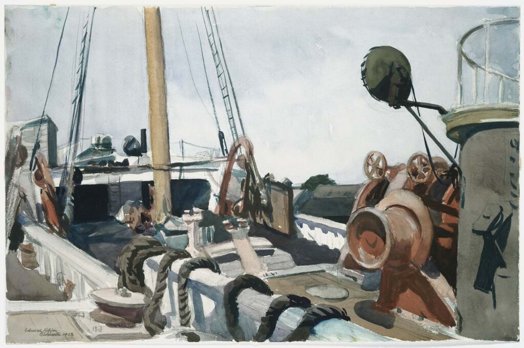 Deck of a Beam Trawler, Gloucester (1923) - Edward Hopper Tablo
